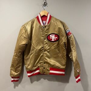 Vintage 90s San Francisco 49ers Satin NFL Football Jacket